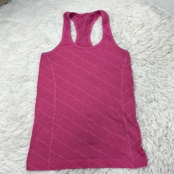 Lululemon Run: Swiftly Tech Racerback Heathered Jewelled Magenta - Picture 1 of 5